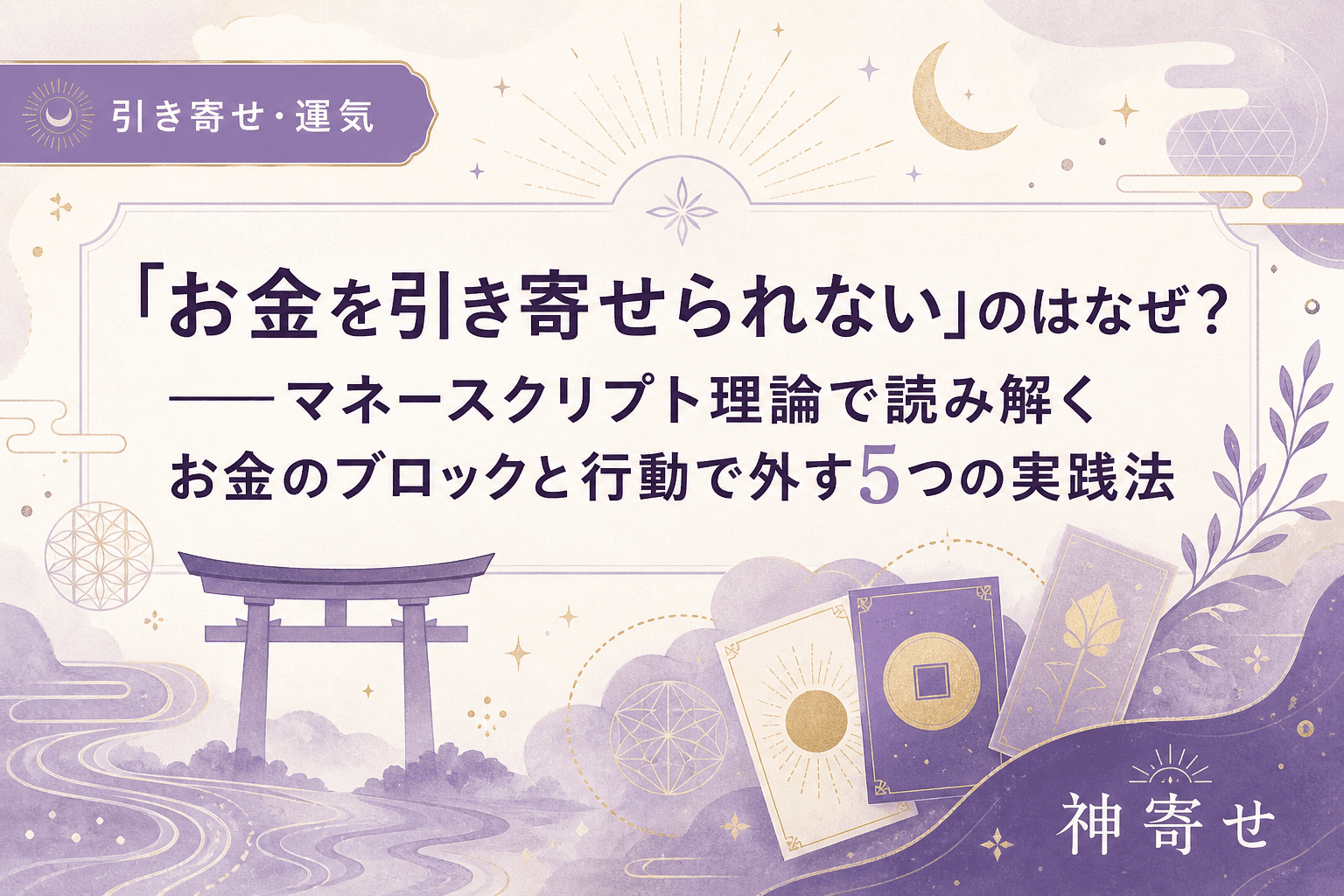 「お金を引き寄せられない」のはなぜ?──マネースクリプト理論で読み解くお金のブロックと行動で外す5つの実践法