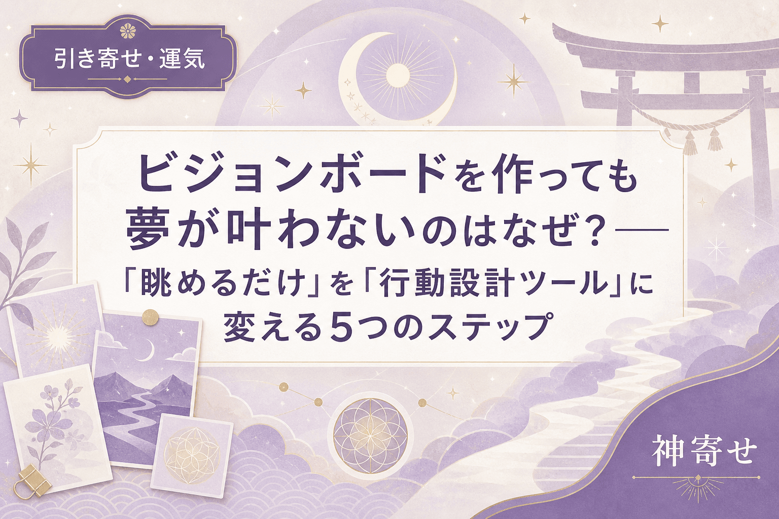 ビジョンボードを作っても夢が叶わないのはなぜ?──「眺めるだけ」を「行動設計ツール」に変える5つのステップ